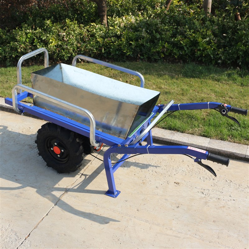 电动鸡公车农用三轮手推车家用双四轮搬运养N殖果园爬坡运输小推