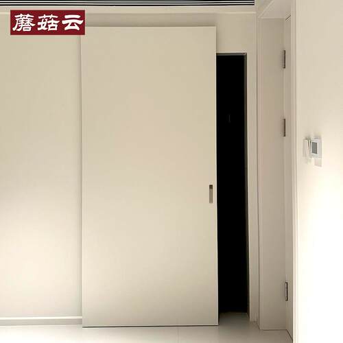 幽灵门谷仓门推拉门实木书架门厨房门卫生间门吊轨移门悬浮门定制