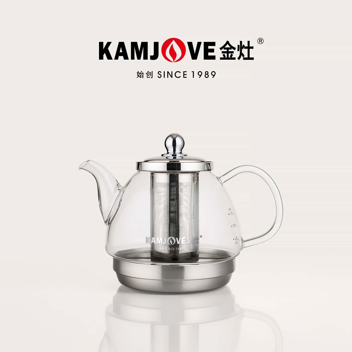 金灶A-100电磁炉专用玻璃烧水壶家用耐高温煮水壶不锈钢过滤茶壶