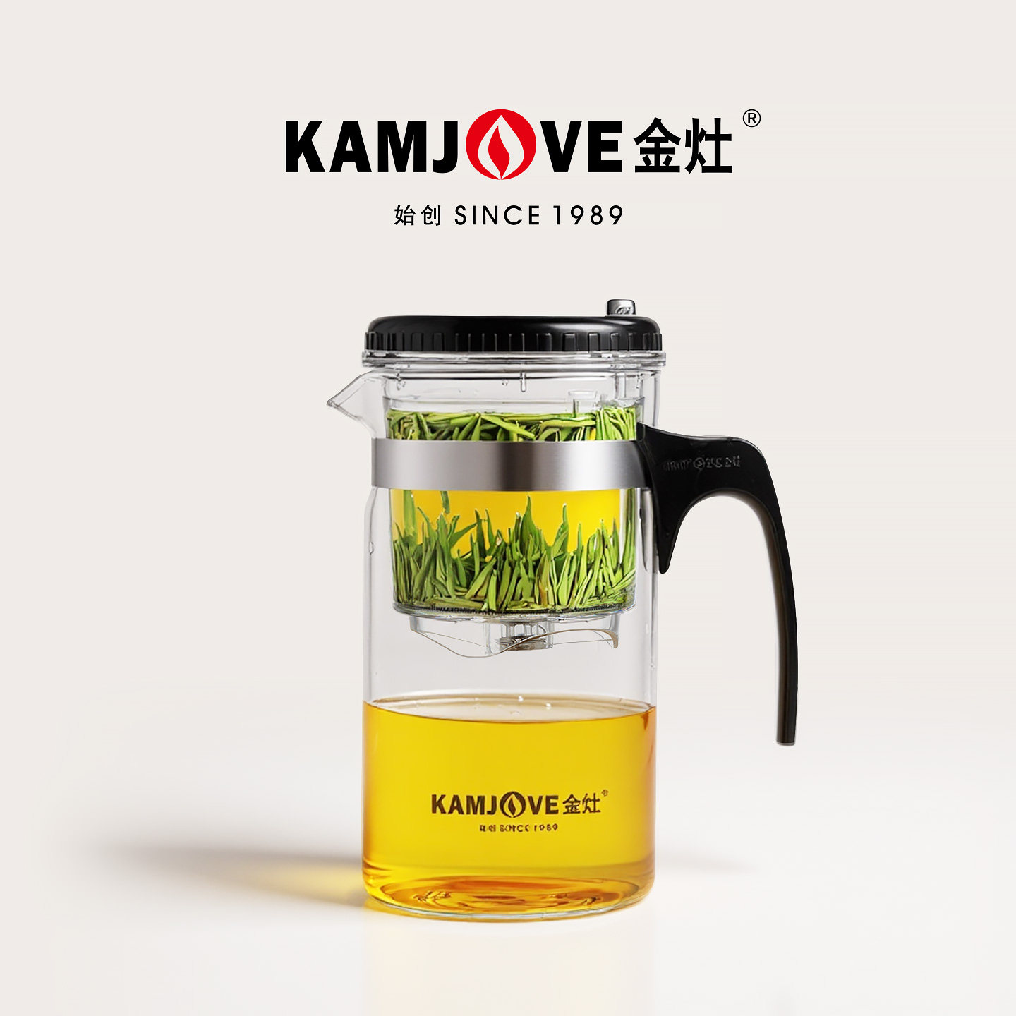 金灶大容量飘逸杯玻璃泡茶壶家用