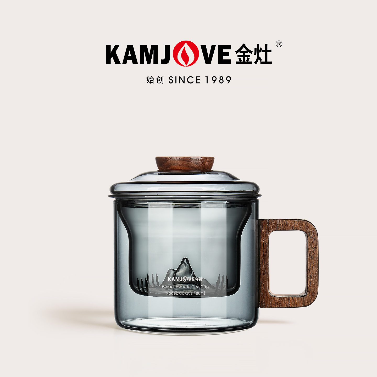 金灶玻璃杯家用泡茶杯茶水分离