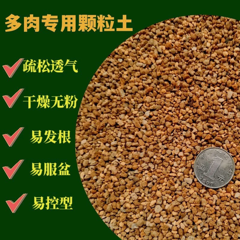匠程多肉专用精品-软质颗粒土养根控型好土 满10赠1