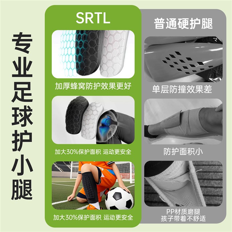儿童足球护腿板专用小学生训练运动护膝骨护具防滑皮肤保护防护