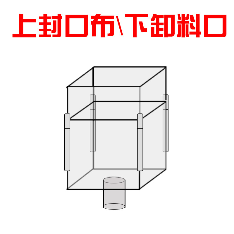 吨袋1吨集装袋顿工业用吨装袋加z厚耐磨帆布太空袋吊带2吨包袋吨