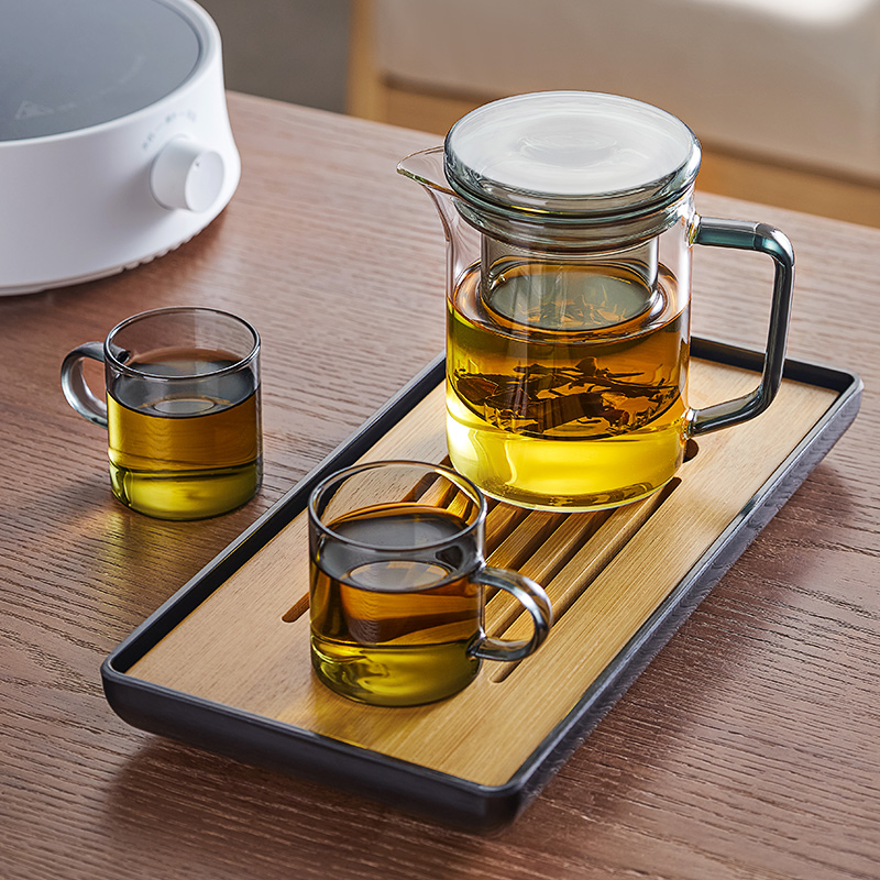 玻璃茶杯耐高温泡茶杯p茶水分离冲茶器办公室待客泡红茶茶具泡茶