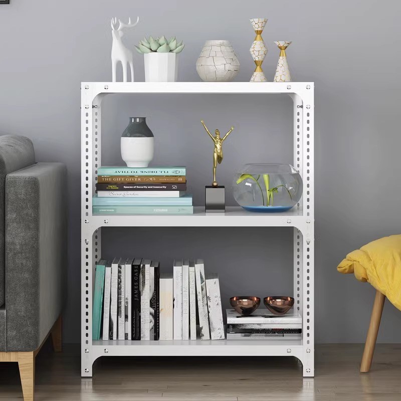 货架家用储物架阳台置物架多层落地超市角L钢杂物架收纳架铁架子