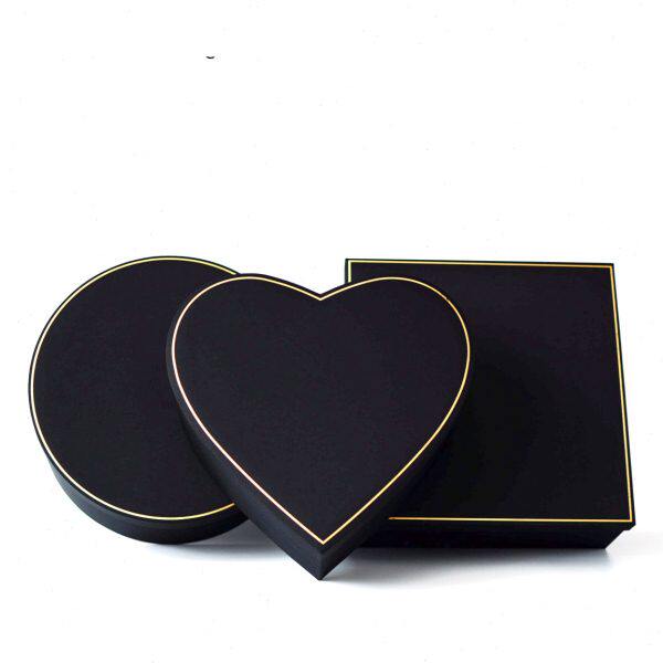 心形盒盒质朵6鲜花包装材料方形花盒圆形抖音创意6金镀大号绸心形