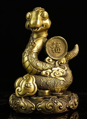 黄铜十二生肖摆件纯黄铜鼠牛虎兔龙蛇马羊猴鸡狗猪补缺角家居办公