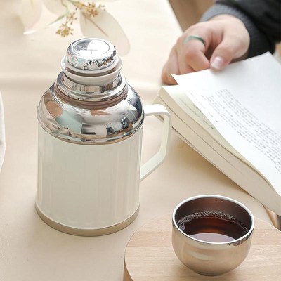 迷你焖茶壶传家水壶316不锈钢泡焖保温茶杯小号显温机械盖茶碗壶