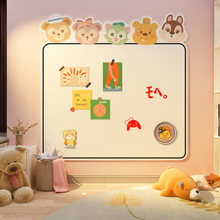 网红公主儿童房间布置男女孩卧室墙面装 饰品书桌卡通黑板涂鸦墙贴