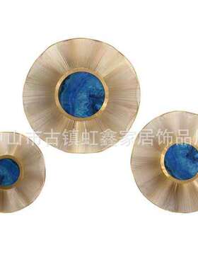 中式现代简欧墙壁挂件工艺品壁饰摆件金属壁挂工艺品