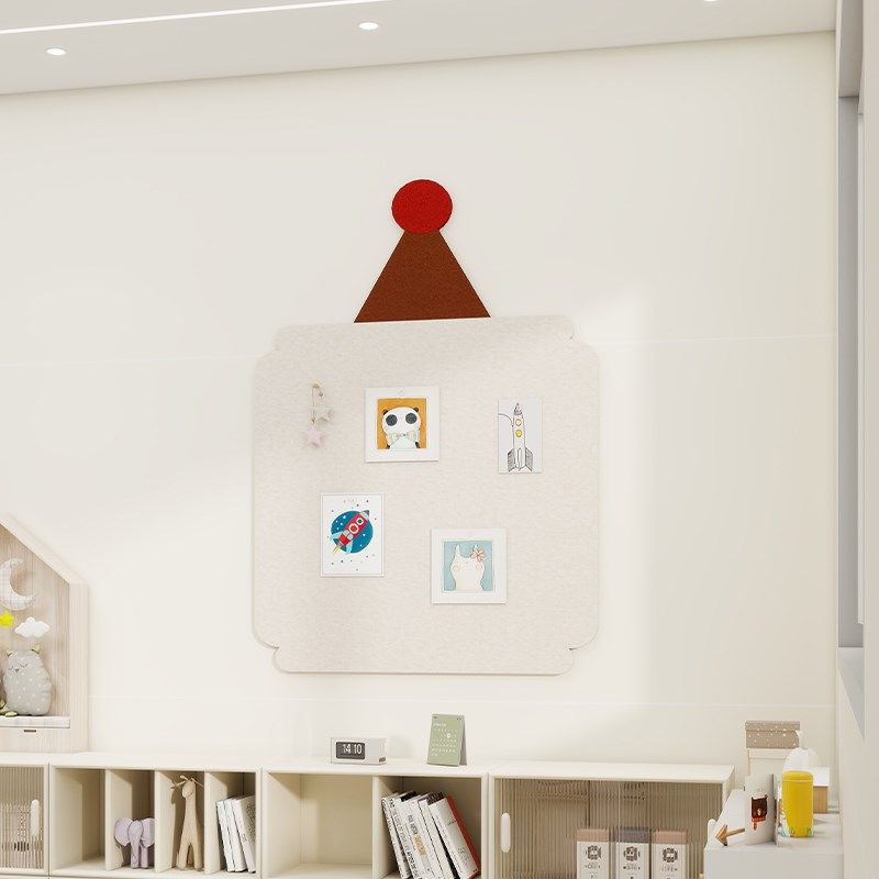 毛毡板照片墙3幼儿园环创背景墙d立体免打孔定制毛毡装饰画留言板