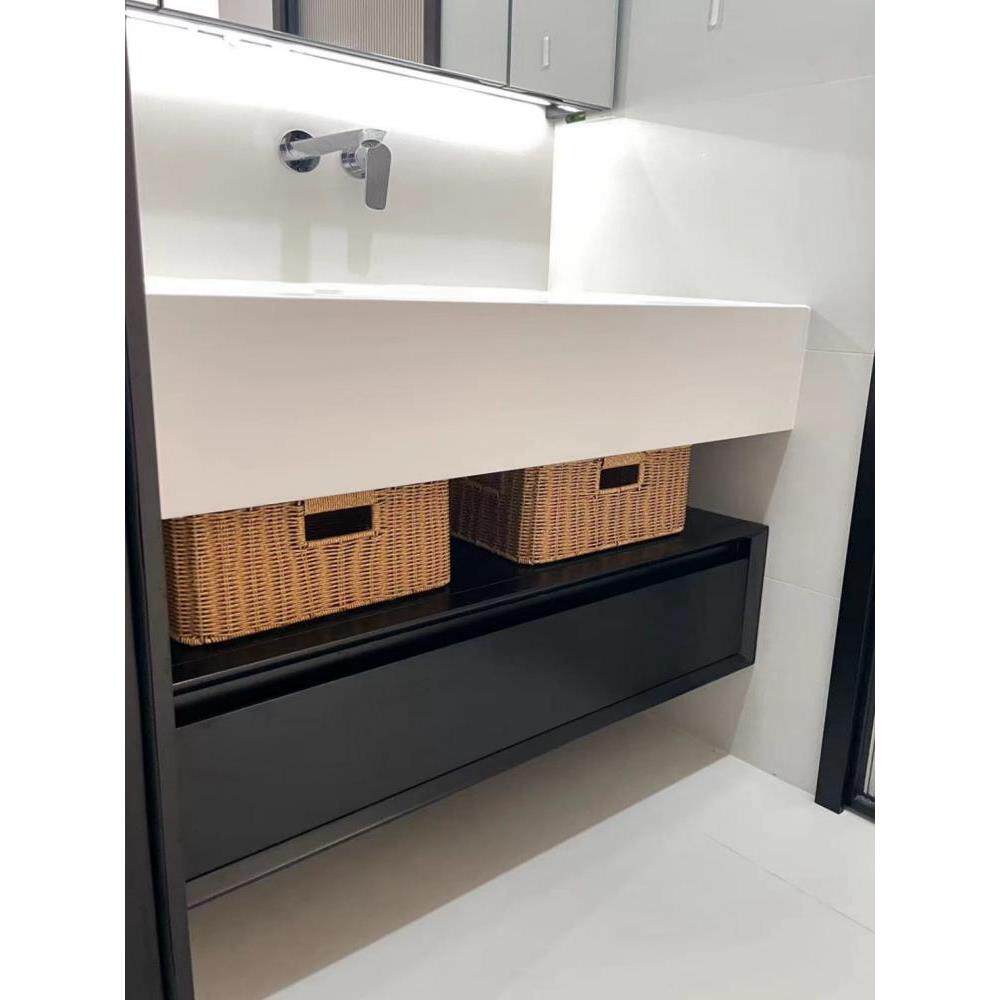 浴室柜下编织收纳筐卫生间收纳盒仿藤编篮子置物筐厕所杂物储物筐