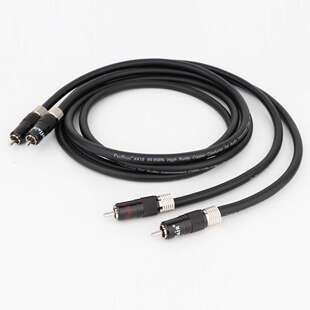 Preffair 两芯99.998%OFC发烧级RCA信号线音响功放莲花插头音频线