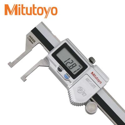Mitutoy平爪型内径卡尺防水IP67内侧凹槽测量电子游标卡尺573-645