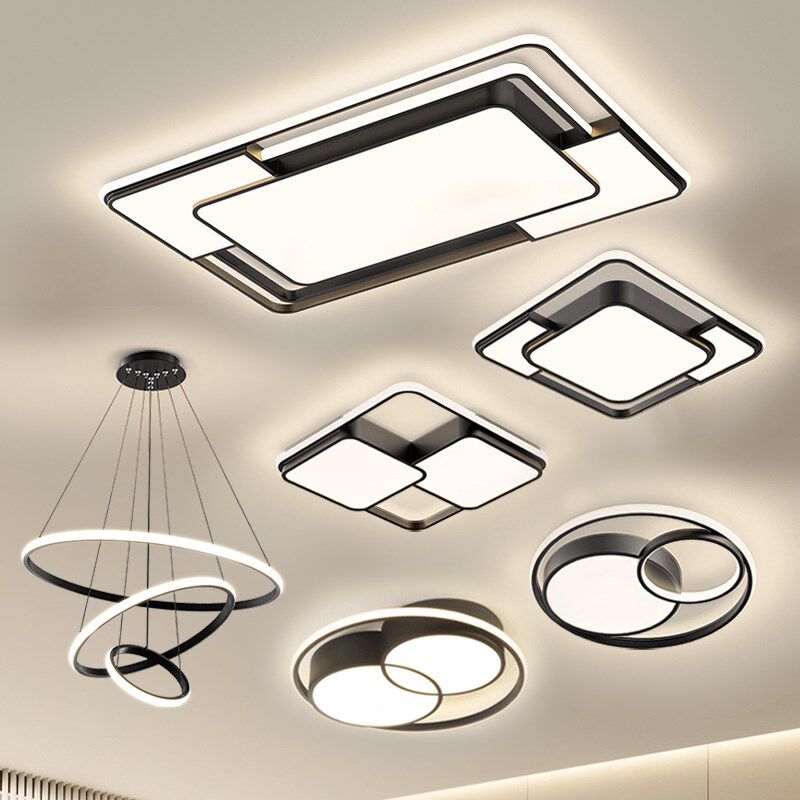 客厅主灯中山灯具 现代简约led吸顶灯超亮卧室灯餐厅全屋套餐组合