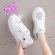 女2025春夏季 新款 休闲百搭运动跑步板鞋 踩屎感小白鞋 网面透气女鞋