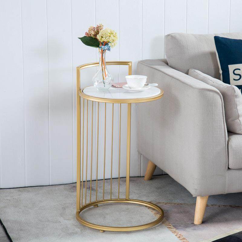 北欧创意金色个性边几客厅沙发休息小边桌铁艺大理石圆形镂空茶几,电子元器件市场,其它元器件,淘宝优惠券,粉丝福利购,淘宝优惠卷