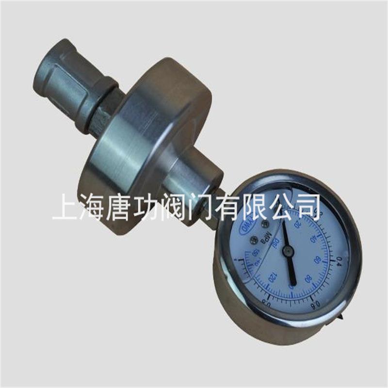304/316不锈钢隔膜压力表快装4分外丝连接不锈钢耐腐蚀耐震隔膜表