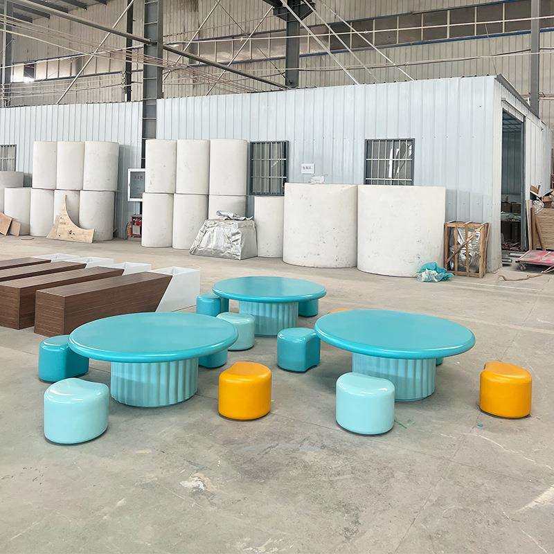 玻璃钢座椅户外鹅卵石坐凳圆形儿童桌椅组合学校公园美陈坐凳商场,电子元器件市场,其它元器件,淘宝优惠券,粉丝福利购,淘宝优惠卷