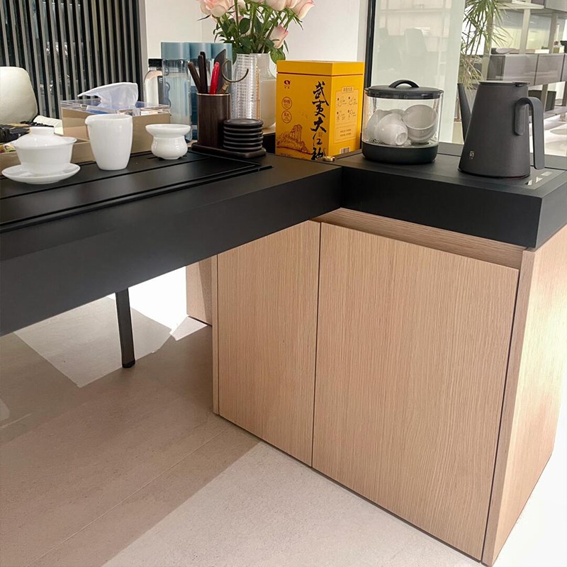 新中式实木茶桌椅组合现代简约家用餐桌泡茶桌一体两用茶室泡茶台
