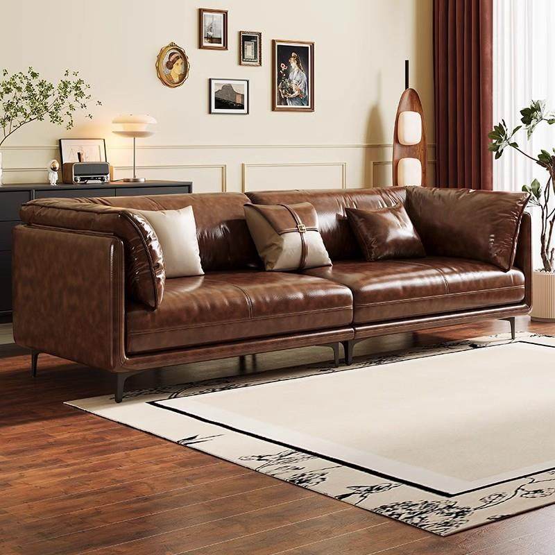 法式复古风油蜡皮怀抱沙发美式极简网红中古风小户型客厅豪华沙发,鲜花速递/花卉仿真/绿植园艺,割草机/草坪机,淘宝优惠券,粉丝福利购,淘宝优惠卷