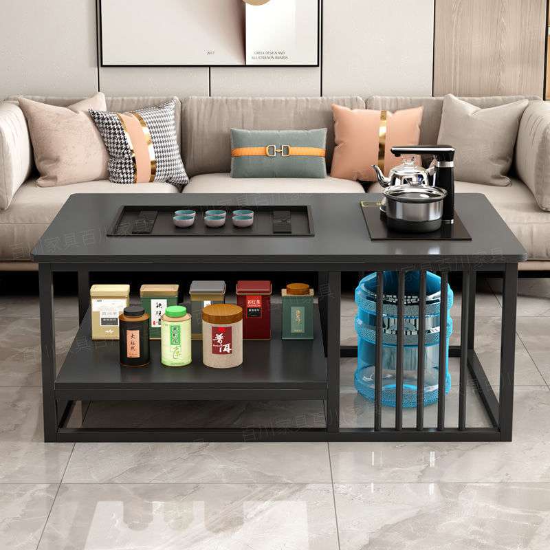 简约茶几办公室茶桌豪华茶桌小户型茶台客厅家用全自动泡茶一体桌