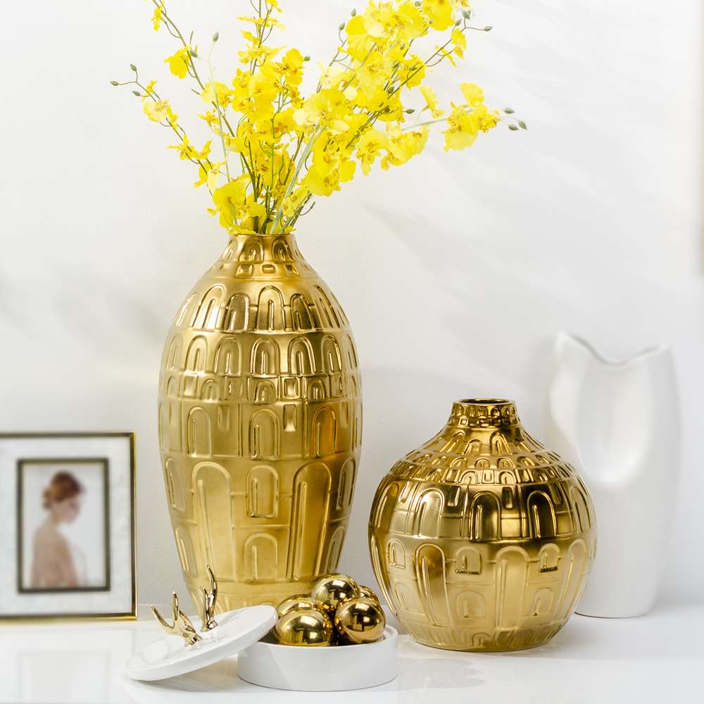 落地大花瓶 ceramic vase  flower vase样板间售楼部装饰陶瓷花瓶