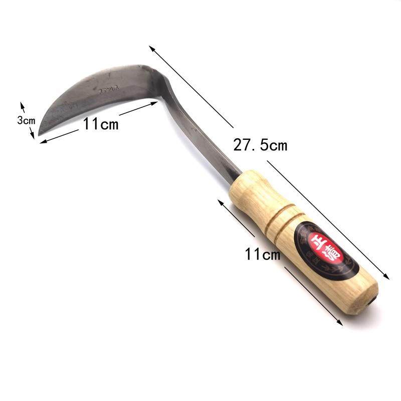 正清日式出口不锈钢长颈弯把镰手打弯月锄草镰除草割韭菜割菜农具,鲜花速递/花卉仿真/绿植园艺,割草机/草坪机,淘宝优惠券,粉丝福利购,淘宝优惠卷