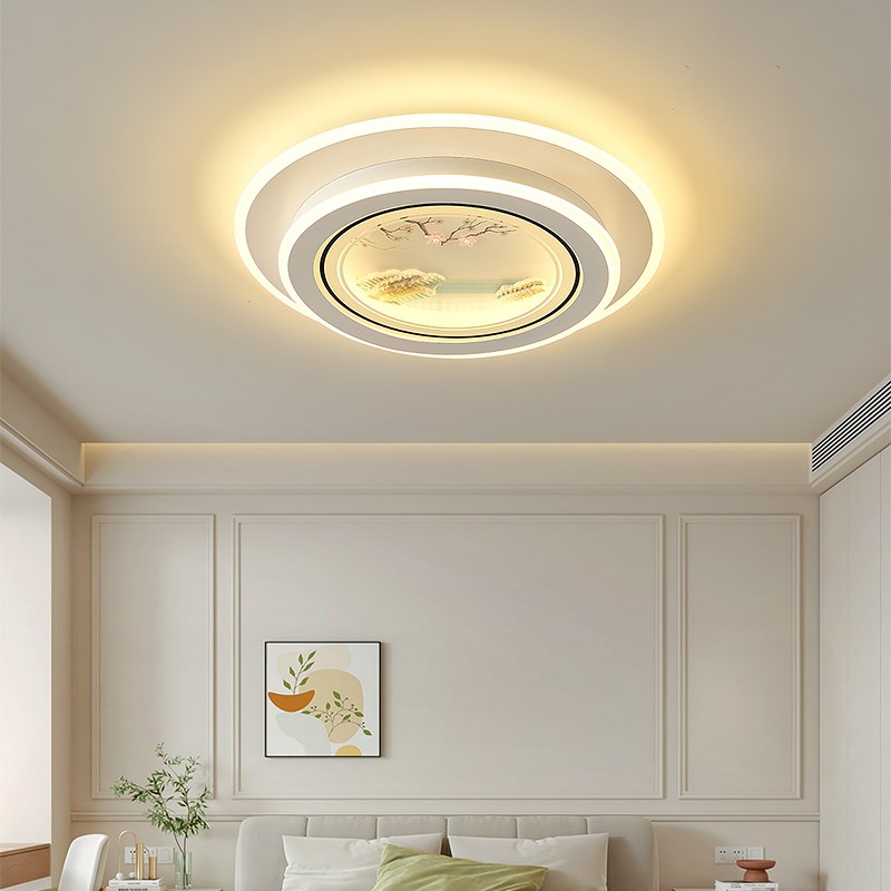 网红现代新款简约主卧室灯具北欧轻奢大气房间客厅书房led吸顶灯