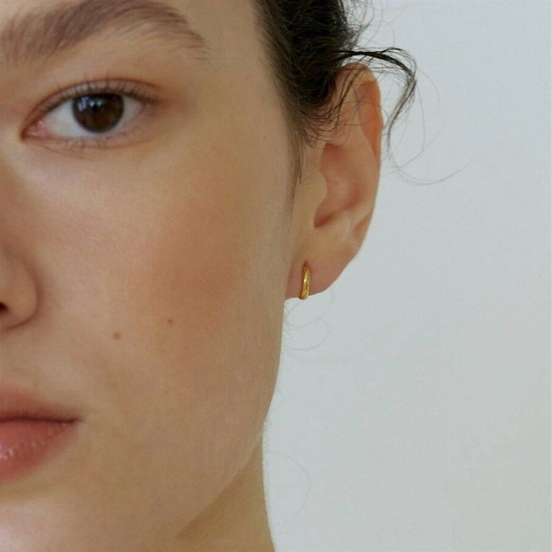 N/L 法式迷你光面耳圈简约小众圆环圆圈耳扣个性气质耳钉男女素圈,饰品/流行首饰/时尚饰品新,耳环,淘宝优惠券,粉丝福利购,淘宝优惠卷