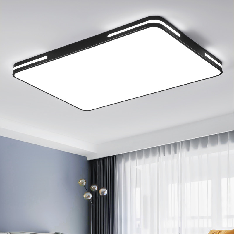 客厅灯简约现代大气2023年新款灯具超薄长方形客厅灯家用LED吸顶