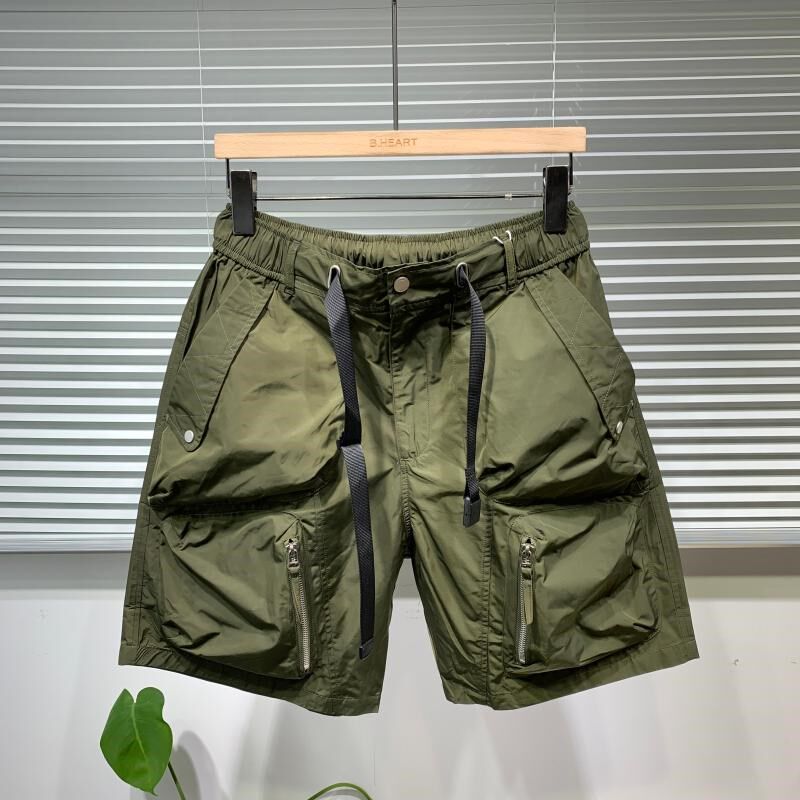 工装裤男款夏季新款多兜口袋短裤宽松休闲直筒运动休闲五分裤子图片