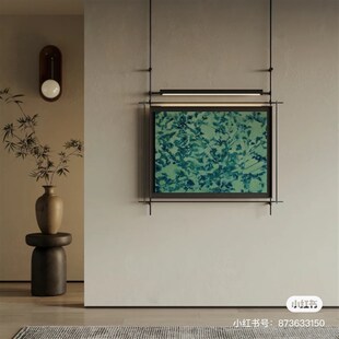 中古风金属吊杆墙面装饰高级感壁饰壁灯玄关客厅沙发背景挂饰发光