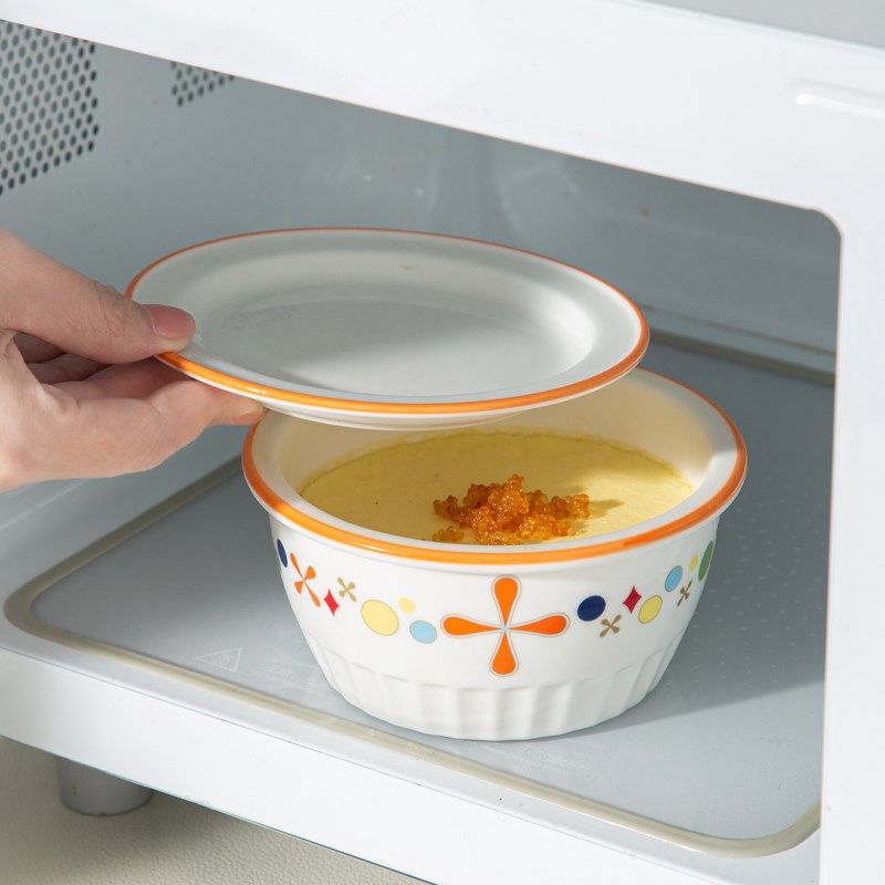 微波炉专用的碗炖盅蒸蛋碗带盖的陶瓷碗蒸蛋羹耐高温便当碗上班族,餐饮具,碗,淘宝优惠券,粉丝福利购,淘宝优惠卷