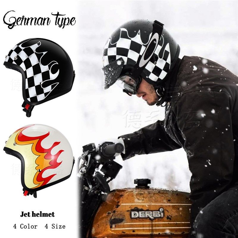 美式烈火风复古机车头盔3/4半盔安全帽电动车男女四季摩托车头盔,电动车/配件/交通工具,电动车头盔,淘宝优惠券,粉丝福利购,淘宝优惠卷