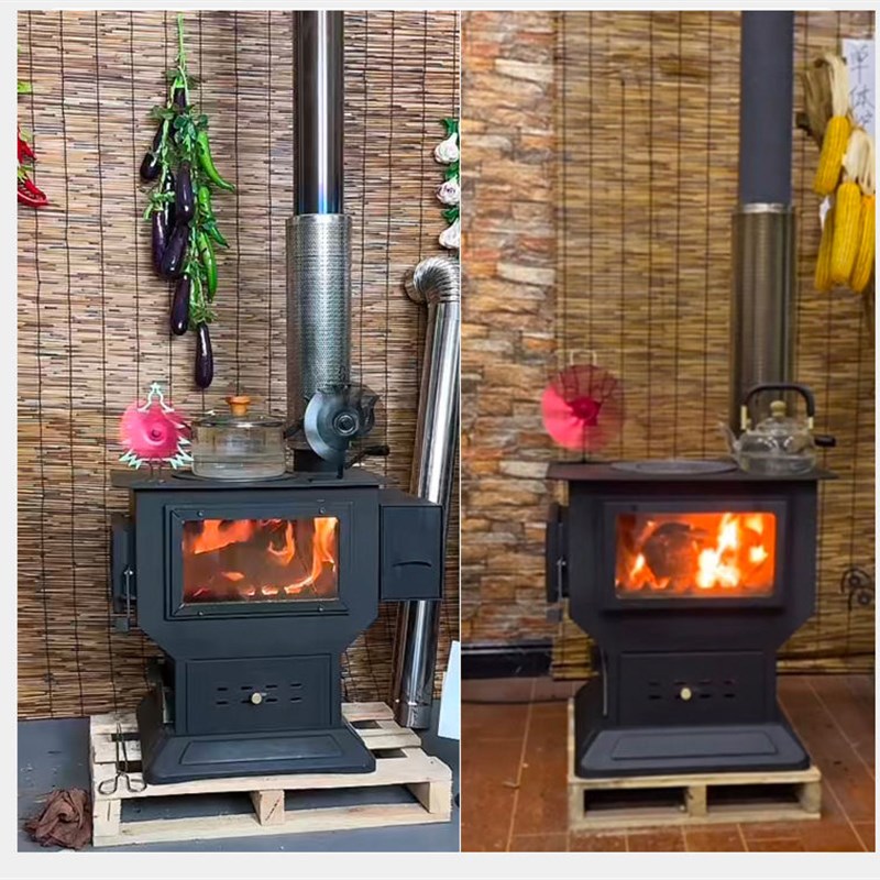 燃木真火壁炉家用室内无烟气化柴火取暖炉冬季取暖神器烧柴烤火炉