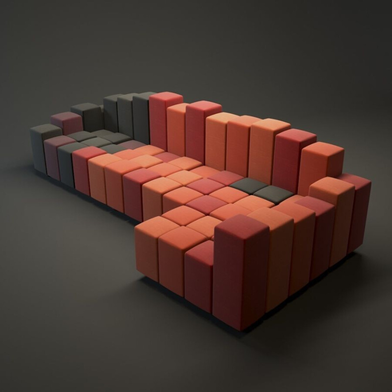 酒店公寓民宿会所售楼处休闲接待沙发设计师创意异形影楼沙发