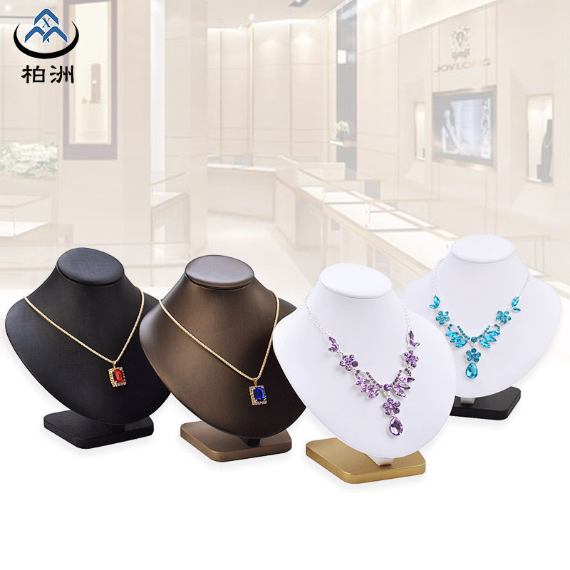 珠宝首饰展示道具项链吊坠展示架挂件展示人像脖子模特架展示架子