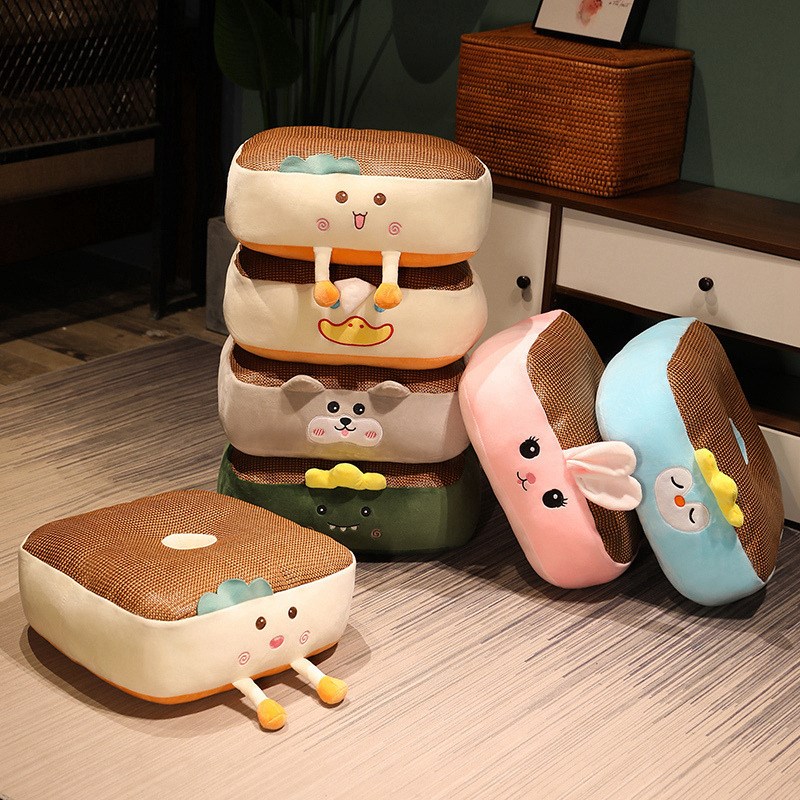 办公室久坐屁垫地上榻榻米汽车座椅垫家用椅子夏季凉席坐垫厚