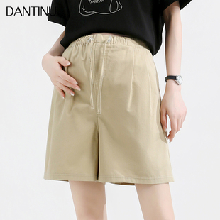 2025新款 宽松无托腹大码 夏季 女外穿时尚 运动夏天 薄款 孕妇纯棉短裤