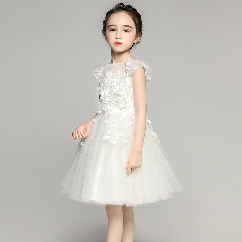 女童公主裙蓬蓬纱婚纱儿童生日晚礼服白纱裙小花童钢琴演出服洋气,童装/婴儿装/亲子装,儿童礼服,淘宝优惠券,粉丝福利购,淘宝优惠卷