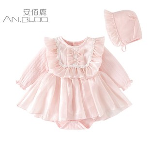 爆款a类婴儿哈裙韩系暮云纱裙子秋装可爱洋气公主裙 女连衣裙