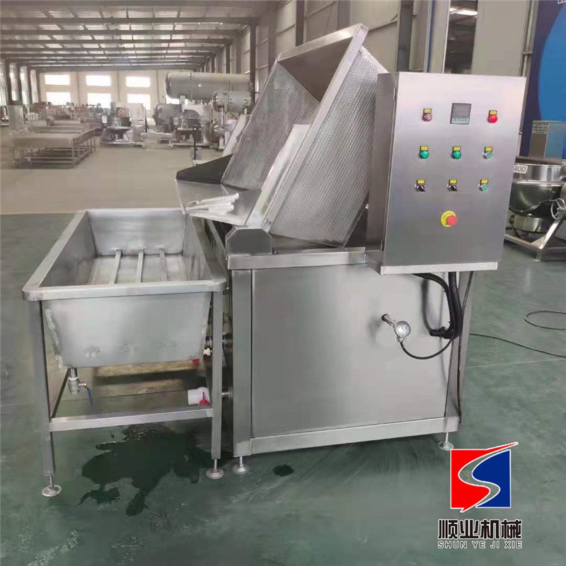 自动翻框倒料油炸机 油豆腐不锈钢油炸设备 电加热薯条薯片油炸机