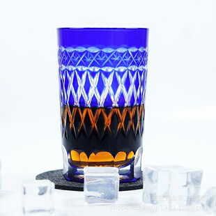 日式库存手工雕刻啤酒玻璃杯源头厂家微瑕玻璃酒杯果汁饮料