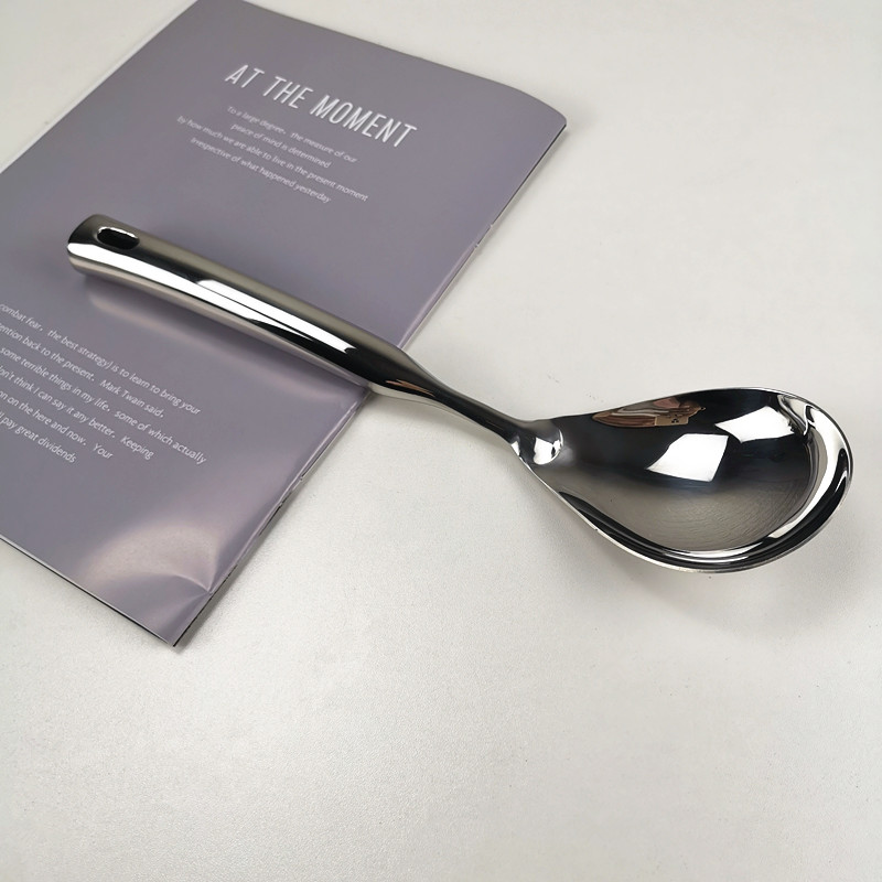 316不锈钢米饭勺分餐勺公用勺分菜勺汤勺粥勺长柄火锅勺大号搅拌