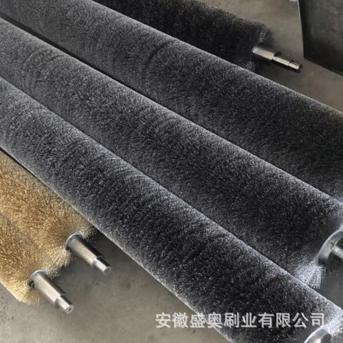 直供钢丝毛刷辊除锈钢丝刷 砖厂用解决筛网堵眼机械抛光除锈刷滚