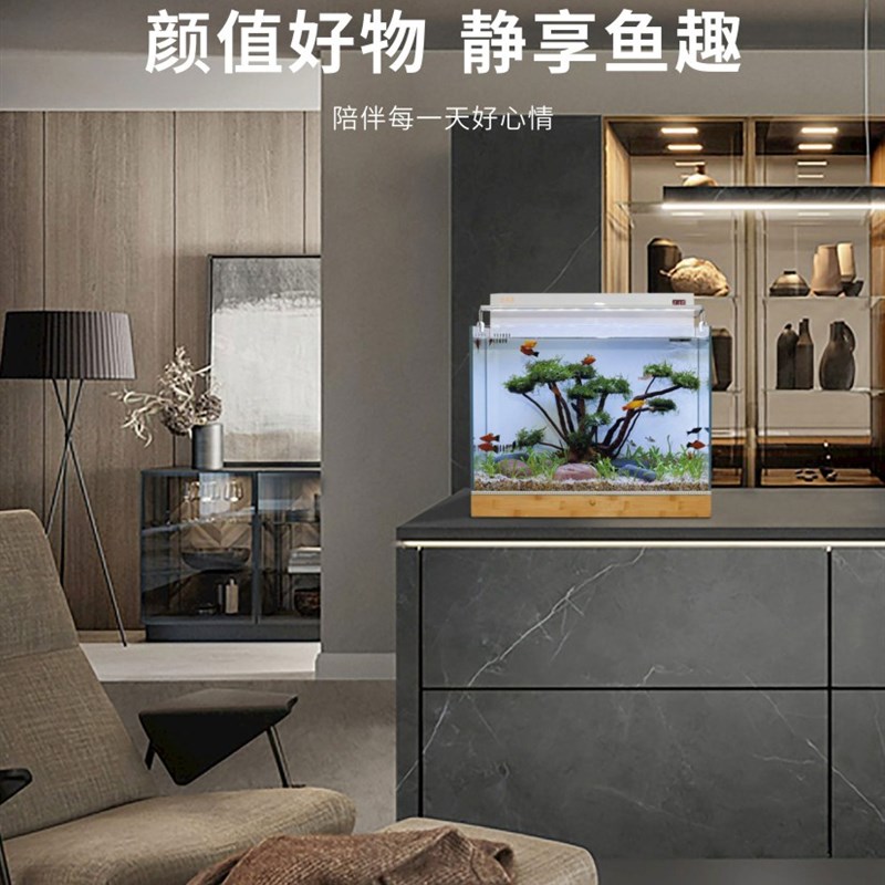 新款干湿分离背滤底滤上滤鱼缸底柜任意尺寸定制