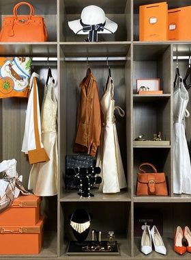 样板间软装摆件现代简约卧室衣柜装饰全屋定制展厅饰品衣帽间衣服