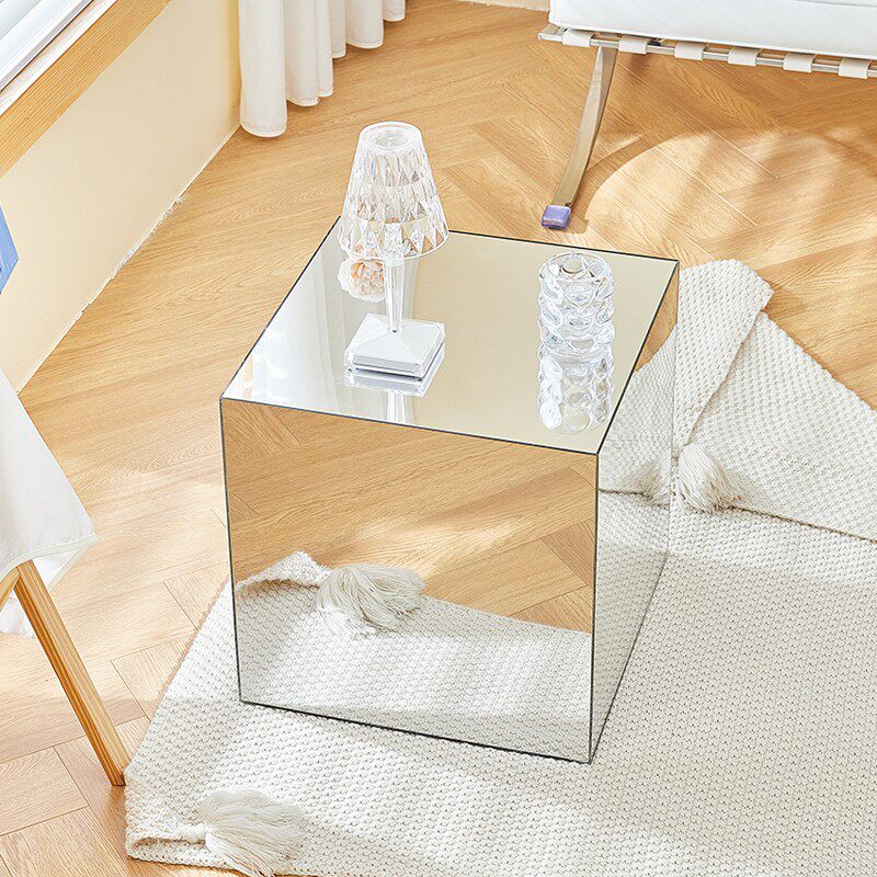 奶油风压克力茶几创意简约家用小户型边几网红艺术镜面沙发角几,家居饰品,落地摆件,淘宝优惠券,粉丝福利购,淘宝优惠卷